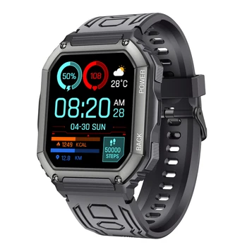 XIAO C20S KR06 Smart Hodinky Mužov Big Batérie Prehrávanie Hudby Fitness Tracker Bluetooth Vytáčanie Hovoru Šport Smartwatch Mužov pre IOS a Android
