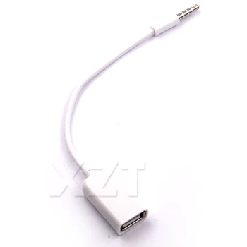 V Mužskej AUX Audio Konektor usb predlžovací kábel Converter 2.0 Kábel Cable Car MP3 s 3,5 mm 1 KS Do Konektora USB Vysokej kvality