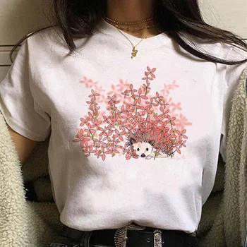Ježko t-shirts ženy dizajnér Japonského manga tričko žena zábavné oblečenie