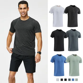 T-shirt pre mužov športové rýchle sušenie oblečenia, Letných tenké voľné ležérny top dámske bežecké oblečenie Basketbal ľadový školenie krátky