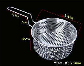 304 Nerezovej ocele vyprážané kôš hot pikantné dip filter varenie rezance sitko
