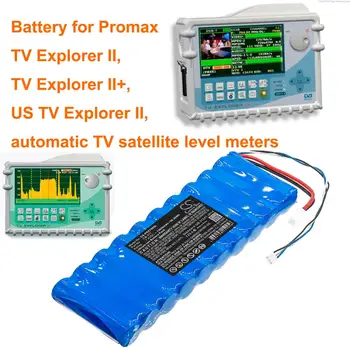 GreenBattery 13000mAh Batérie pre Promax TV Explorer II, TV Explorer II+, USA, TV Explorer II, automatické TV satelit úrovni metrov
