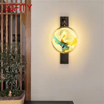 DEBBY Krytý Nástenné Svietidlá Svietidlá Mosadz Luxusné LED Sconces Moderné Nástenné svietidlo pre Domáce Spálne, Obývacia Izba, Kancelária
