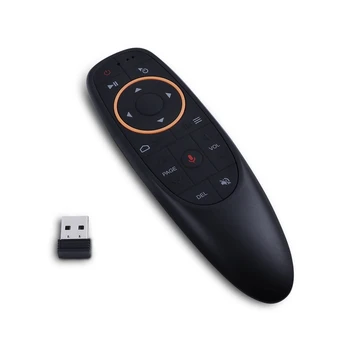 HOT-G10S Vzduchu Myši Hlas, Diaľkové Ovládanie 2.4 G USB Prijímač Pre Android TV BOX PC Gyro Snímanie Mini Bezdrôtovej Smart Remote