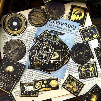 Kreatívne Mesiac Kruhu Astrolabe Dekoratívne Lístok Nálepky Scrapbooking Štítok Denník Papiernictvo Telefón Umenie Vestník Plánovač