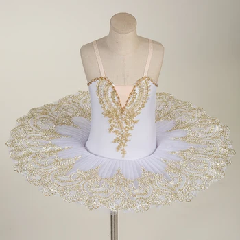 Nové detské baletné sukne výkon oblečenie profesionálne dievča málo swan, podväzkové tylu sukne TUTU sukne výkon zrazeniny