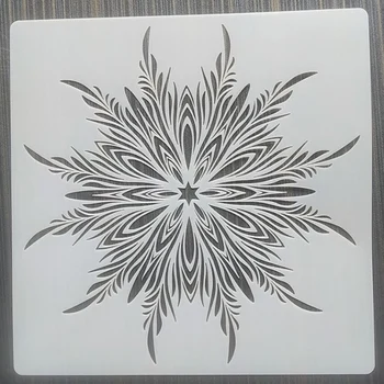 1Pes 20*20Cm Mandala DIY Vrstvenie Blany Nástenné Maľby Nábytok Zápisník Sfarbenie Razba Album Dekoratívne Šablóny