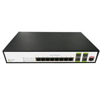 PDnet 8*2,5 G +4*10G SFP+ 12 Port 10G Prepínač 100 G L3 Ethernet Sieťový Optický Prepínač Agregácie