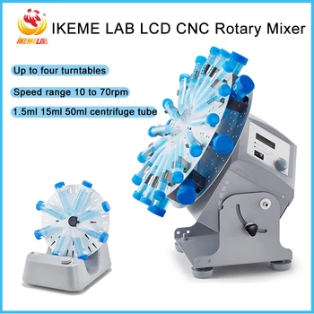 IKEME Laboratórne Rotačné Mixér 1,5 ml 15ml 50 ml Skúmavku Odstreďte Laboratórne Tumbler Mixér Nastaviteľná Rýchlosť 0-80rpm laboratórneho Vybavenia