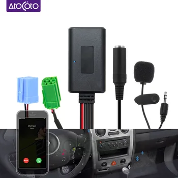 Auto Bluetooth 5 AUX Audio Adaptér MINI ISO 6Pin 8Pin AUX Kábel pre Renault Clio Espace Espace Laguna Megane Prevádzky Modus