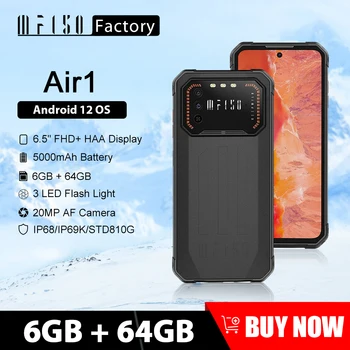 IIIF150 Air1 Robustný Smartphone 6GB 64GB 6.5 Palcový FHD+ Displej 20MP Zadná Kamera, Mobilný Telefón 5000mAh Android 12 NFC Mobil