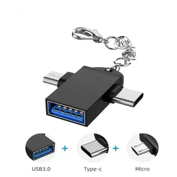 2023 2-v-1 Typ-C Micro USB OTG Adaptér Pre Android Huawei USB 3.1 Údaje Prenášať Prevodníky Pre Tablet Pevného Disku Telefón