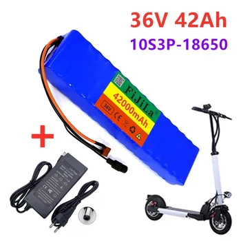 36V 42Ah 10S3P 18650 geändert fahrrad elektrische auto motorrad navi batterie mit15A BMS lítium-batterie pack+42V2A ladegerät
