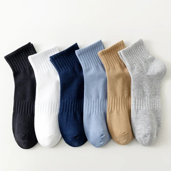 6 Párov pánskych Krátke Bavlnené Ponožky S Opasok Non-slip Športové Ponožky Pre Mužov Veľkosť 38-45