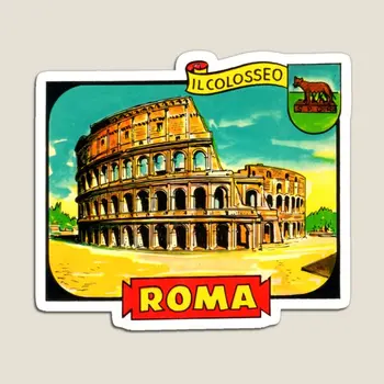 Koloseum v Ríme v Taliansku Vintage Cestovné Magnet na Chladničku Organizátor Deti Roztomilý Chladnička Držiak na Samolepky Výzdoba Domov Hračka
