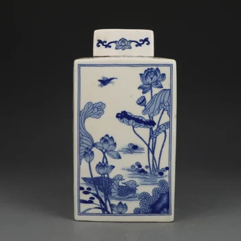 Kangxi Modré A Biele Kvety A Vtákov Námestie Jar Starožitné Keramické Ozdoby, Kolekcie