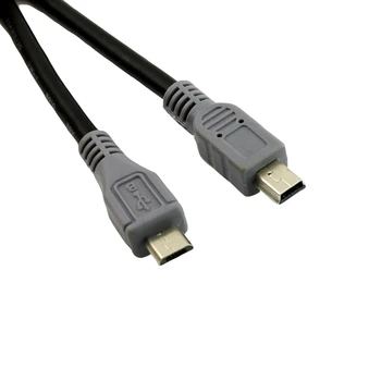 20pcs Mini USB B Male Micro USB 5 Pin Samec Konektor OTG Data Converter Adaptér Samec Samec Kábel Kábel 50/1.5 ft