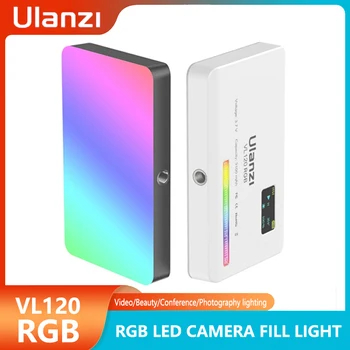 Ulanzi VL120 RGB LED Video Fill Light Mini Prenosný Telefón, Fotoaparát Fotografovanie Krásy Vlog Konferencie Osvetlenie Nabíjateľné Svietidlo