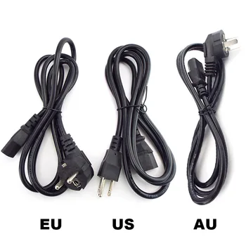 1,5 M Počítač, Napájací Kábel, Predlžovací Kábel Kábel IEC C13 300W Napájací Kábel Pre Monitor Antminer Tlačiareň EÚ a USA AU Plug