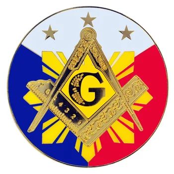 Filipínske Slobodomurárstva Auto Odznak Kovové Kolo Auto Logo Osobnosti Auto Úprava Príslušenstvo Nádherné Módne Telo Dekorácie