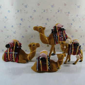 NOVÉ 1PC Simulované Camel zmenšený Model Auta Mini Camel Ozdoby Miniatúrne Modely Diy Domova Remeslá