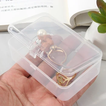 Námestie Priehľadného Plastu Úložný Box Prenosný Jasné, Námestie Viacúčelový Displej Prípade Šperky Diamond Domov Skladovanie Dodanie
