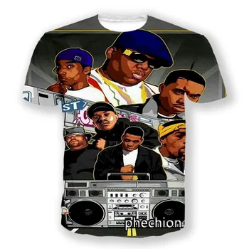 Phechion Ice Cube 3D Tlač Mužov Tričko Hip Hop Ženy Tričko, Unisex Oblečenie, Topy Dodávateľov pre Drop Užívateľ A34