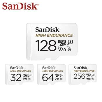 Pamäťová Karta SanDisk 256 GB Ploché Flash Disk 128GB U1 Pamäťovej Karty Až do 100MB/s 64 gb Class 10 Rýchlosť Videa U3 V30 Pre Full HD 4K