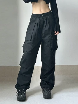 Celoročné Y2K Cargo Nohavice dámske technológia oblečenie Kórea bežné nohavice pánske športové nohavice jednofarebné jogging nohavice