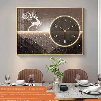 Talianske luxusné hodiny nástenné hodiny obývacia izba domov módy moderný minimalistický online celebrity tvorivé reštaurácia dekoratívne