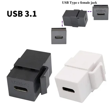 USB 3.1 Typ C Zásuvky Kábel usb Port, Podpora Nabíjanie, Synchronizáciu Dát Ho Vložte na Stenu Dosky Zásuvky Panel