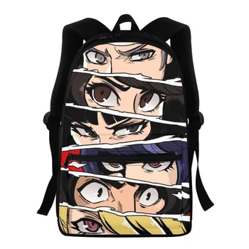 FORUDESIGNS Trendový Batoh Základnej Strednej Školy, Študenti Persona Japonské Anime Dizajn Bookbags Zips Multi-Vreckové Cestovné