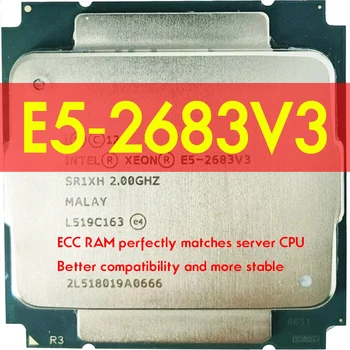 Xeon Procesor E5-2683 V3 CPU E5-2683V3 E5 2683 35M/2.0 G/14-Jadrá FCLGA2011-3 X99 DDR4 D4 Doske Platformu Pre súprava Intel xeon