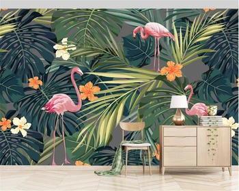 beibehang tapety na steny 3d Nordic sen abstraktné dekoratívne maľby stereoskopické tapety tropické leaf pozadí na stenu