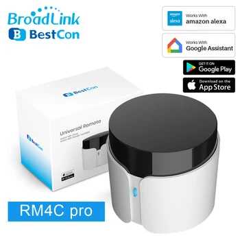 BroadLink Univerzálne Diaľkové Ovládanie IR WiFi RF Prepínač Bestcon RM4C Pro Smart Home Mini Radič Práce Alexa Domovská stránka Google Domotica
