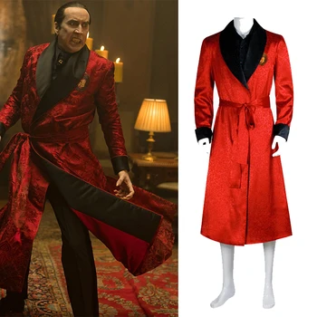 Dospelých Červené Šaty, Kabát Upír Halloween Kostým Mužov Renfield Kostým Drakula
