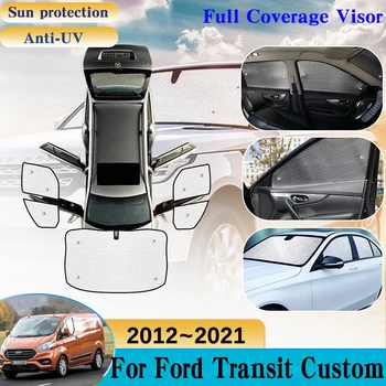 Pre Ford Transit Custom 2017 Príslušenstvo 2012~2020 2021 Auto Okno Slnečníky Predné Sklo Anti-UV Ochrana proti Slnku Clonu Kryt