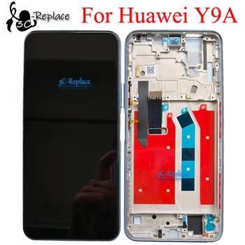 Pôvodné 6.63 palcový Pre Huawei Y9a FRL-22 FRL-23 FRL-L22 Full LCD Displej Dotykový Displej Digitalizátorom. Montáž Náhradných S Rámom