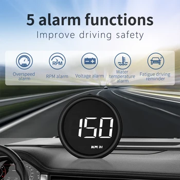 Auto Head Up Displej HUD Digitálne Meradlá Vonkajšie Off-Road Príručka GPS Alarm prekročenia rýchlosti Rýchlomer Únava Jazdy Upozornenie Alarm ot. / MIN.