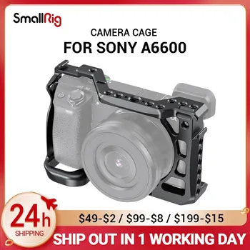 SmallRig A6600 Fotoaparát Klietka pre Sony A6600 So Studenou Shoe Mount 1/4 Závit Otvory pre Mikrofón, Flash Light DIY Možnosti 2493