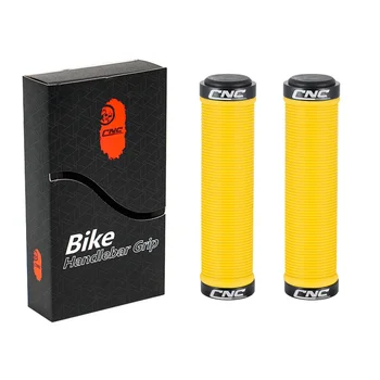 CNC MTB Bike Lock Gripy Na Fit Hory Skladacie Cyklistické Požičovňa Riadidlá Grip Gumové 22.2 mm Čierna/Modrá/Zelená/Červená/Žltá