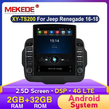 MEKEDE 32G ROM 4G LTE Auto DVD Pre JEEP Renegade 2016 2017 2018 Auto Multimediálne Rádio Prehrávač, Stereo Navigáciu GPS, WIFI, FM