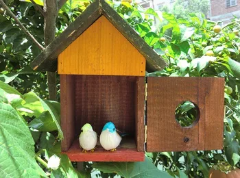 17.5*12*22 cm Nádherné drevené bird house klietku papagáj chov box vtáčie hniezdo gél lyte gaiola vogelkooien vogelkooi