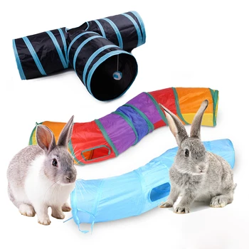 Králik Farebný Papier Tunel Skladacia Králik Uniknúť Kanál Králik S-tvarované Chytiť A Skryť Hračky Pet Hrať Dodávky Cat Puzzle Rúry