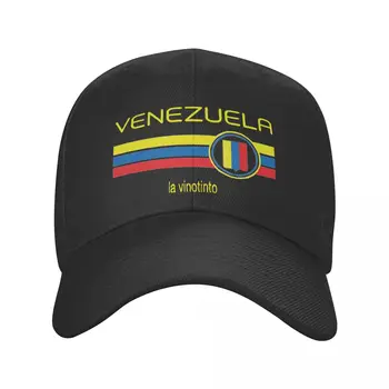 Venezuela Burgundsko Klobúky Dospelých zakrivené Venezuelskej Klobúky Slnko Klobúky Slnko Klobúky Nastaviteľné Polyester šiltovku Lete