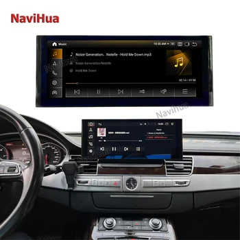 Navihua 12.3 Palcový Auto Monitor Navigácia GPS, DVD Prehrávač Multimediálnych Stereo Rádia pre Audi A8 2012-2018