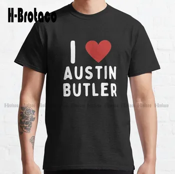 Austin Butler - Ilu Klasické T-Tričko Dámske Biele Tričko Vysokej Kvality Roztomilý Elegantné Krásne Kawaii Cartoon Sladké Bavlna Tee Košele