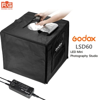 Godox LSD60 60*60 cm 40 W LED Photo Studio Softbox Ľahký Stan SoftBox +AC Adaptér +PVC Pozadia pre Telefón DSLR Streľba Produkt