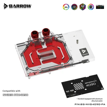 Barrow RGB Vodné Chladenie GPU Blok Chladič pre Zakladateľov RTX 4090 BS-NVG4090-PA