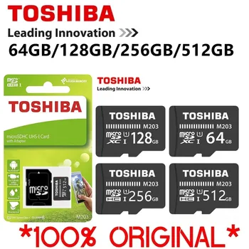 TOSHIBA 128 GB Flash Pamäte, Karta M203 256 GB/512 gb diskom Microsd Karta UHS-I